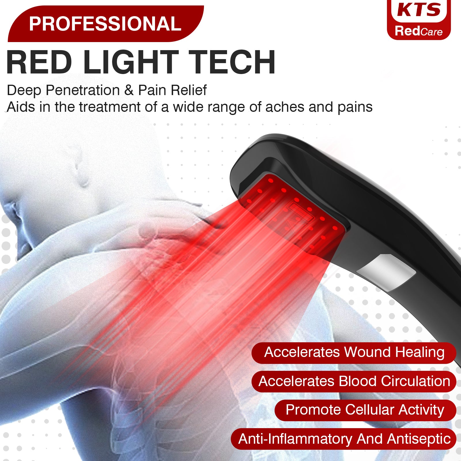 Appareil portatif de soulagement de la douleur KTS