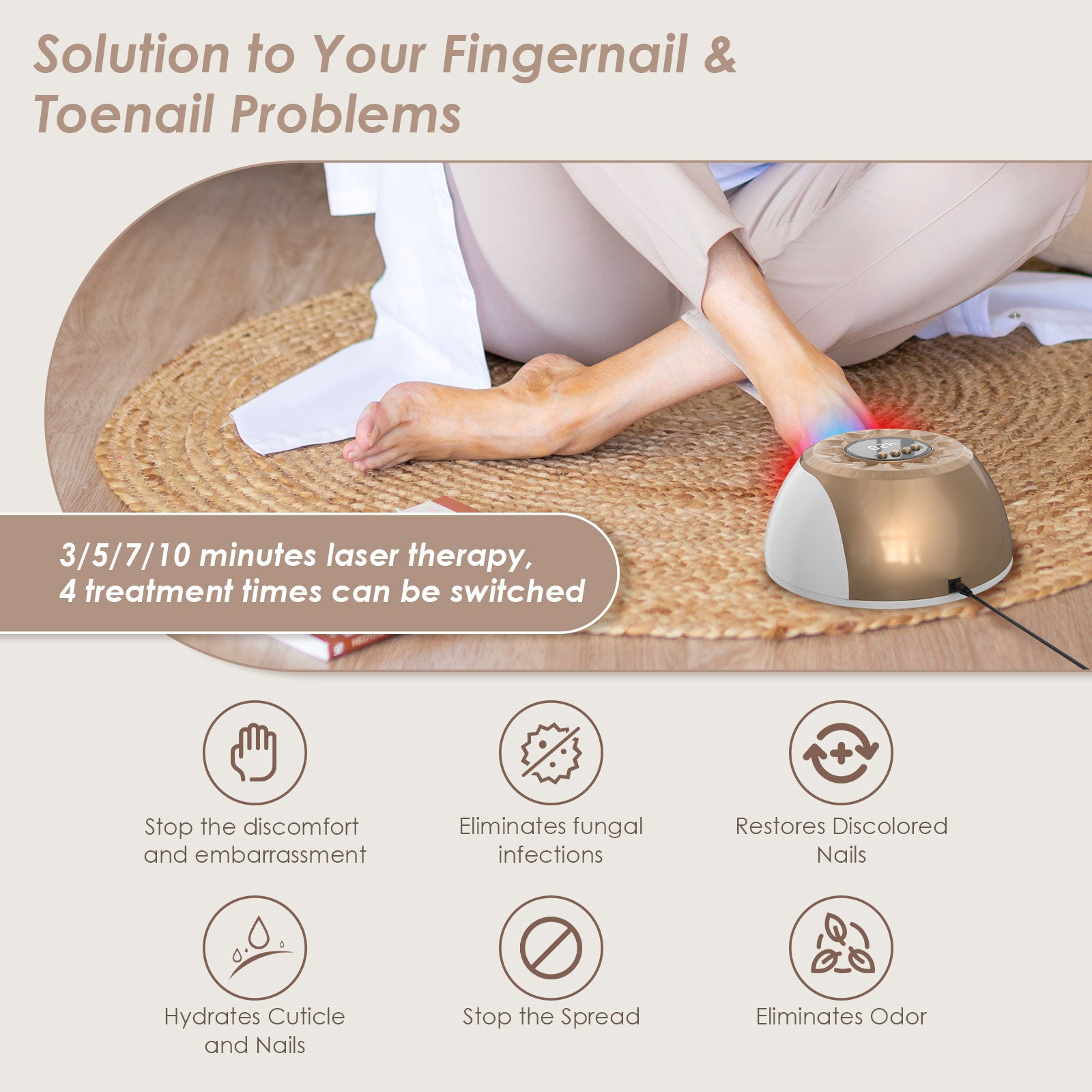 Gold KTS Nail Fungus Light pour les ongles multiples