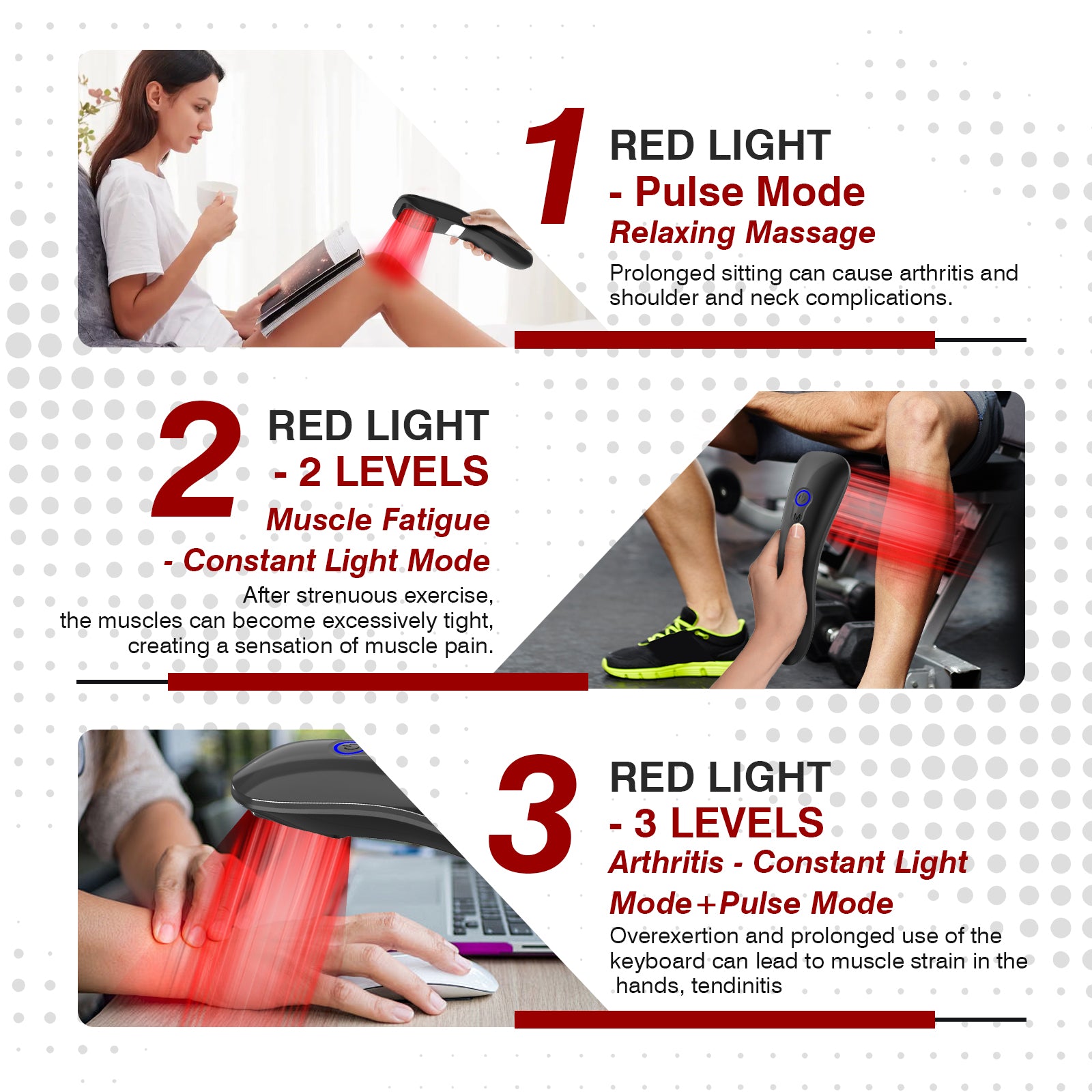 Appareil portatif de soulagement de la douleur KTS