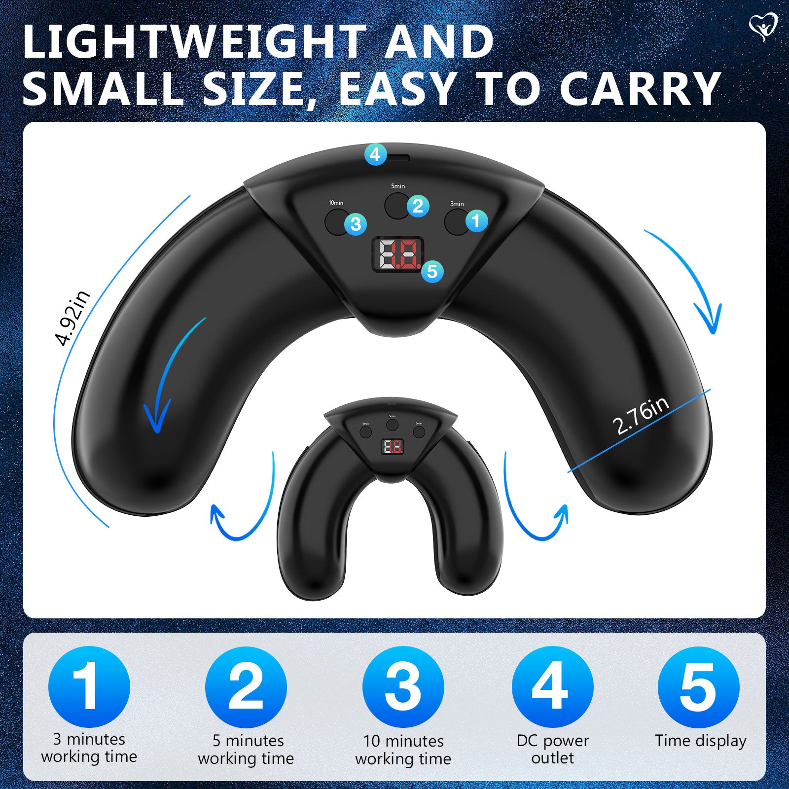 Lumière pour champignons d'ongles pour ongles d'orteils multiples