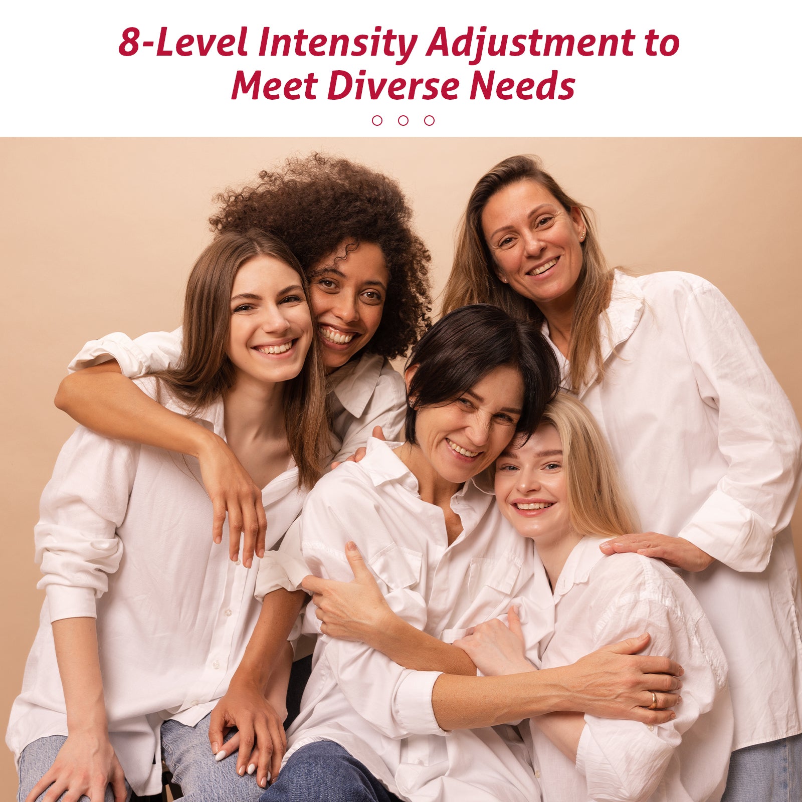 Appareil de santé intime à lumière rouge pour femmes, avec fonction chauffante