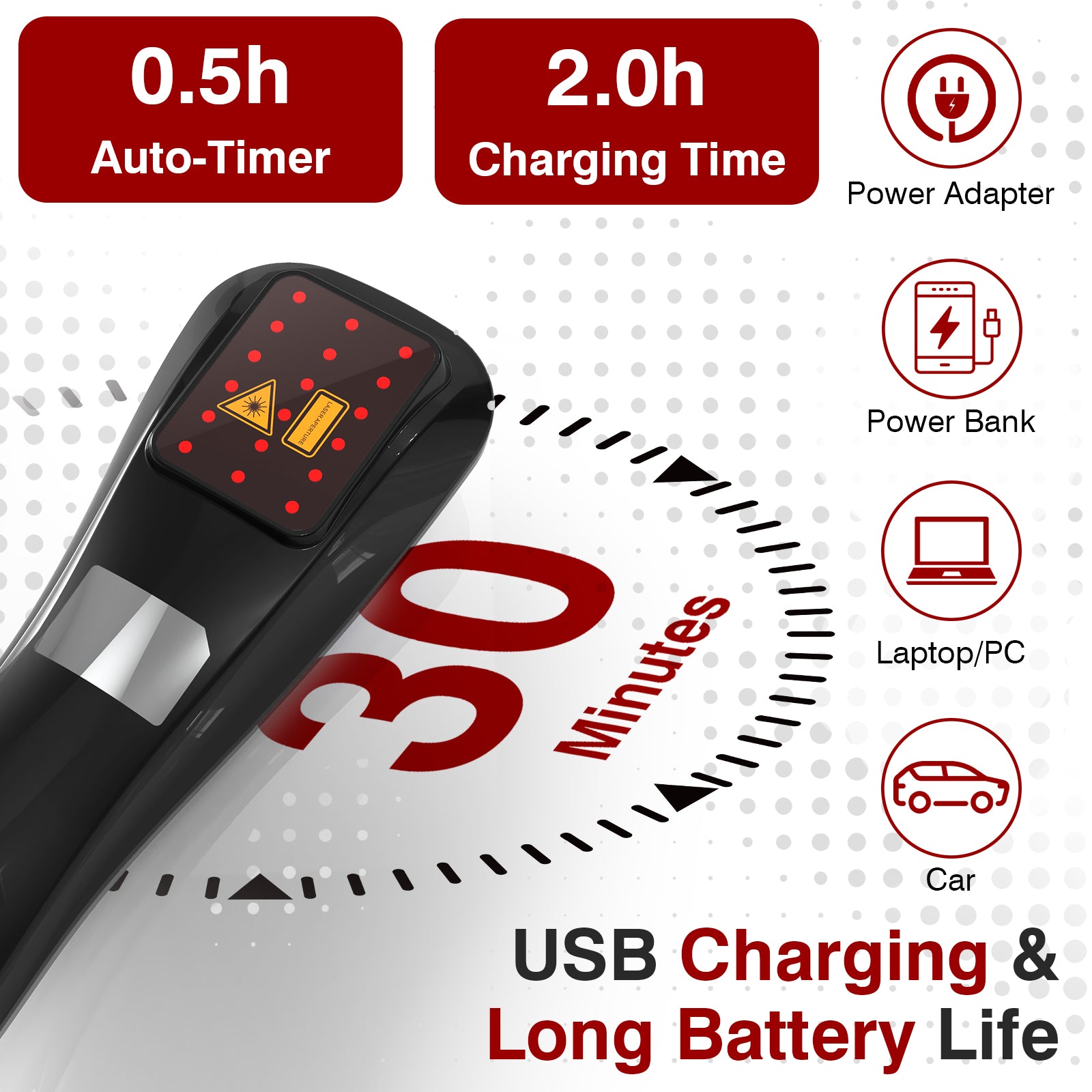 Appareil portatif de soulagement de la douleur KTS