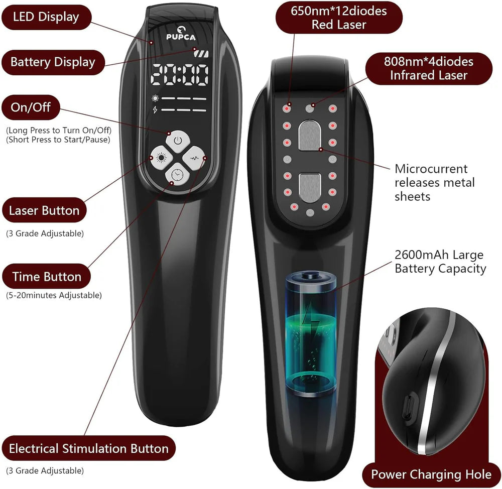 Appareil de luminothérapie infrarouge KTS® pour soulager la douleur arthritique