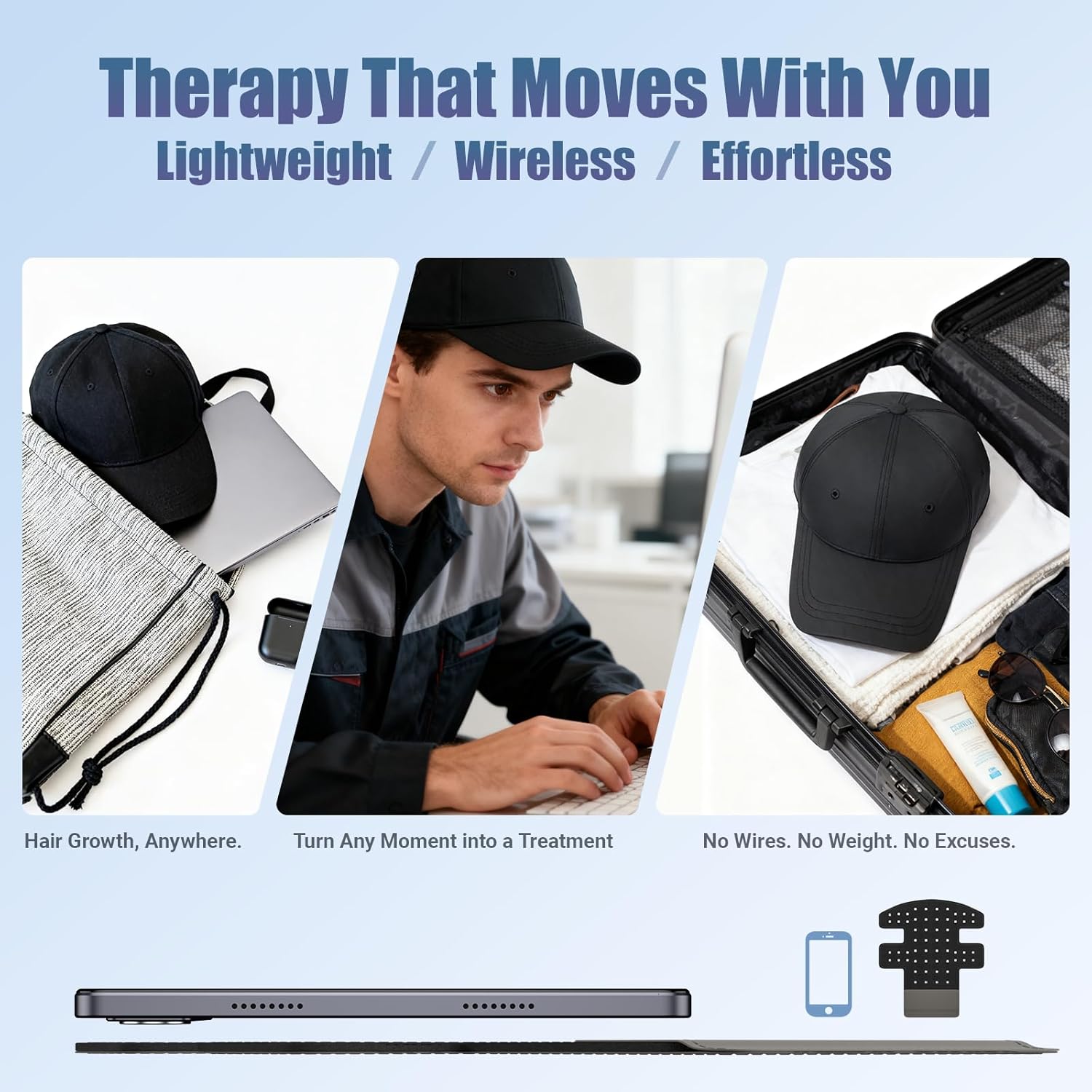 Casque laser rechargeable avec panneau amovible