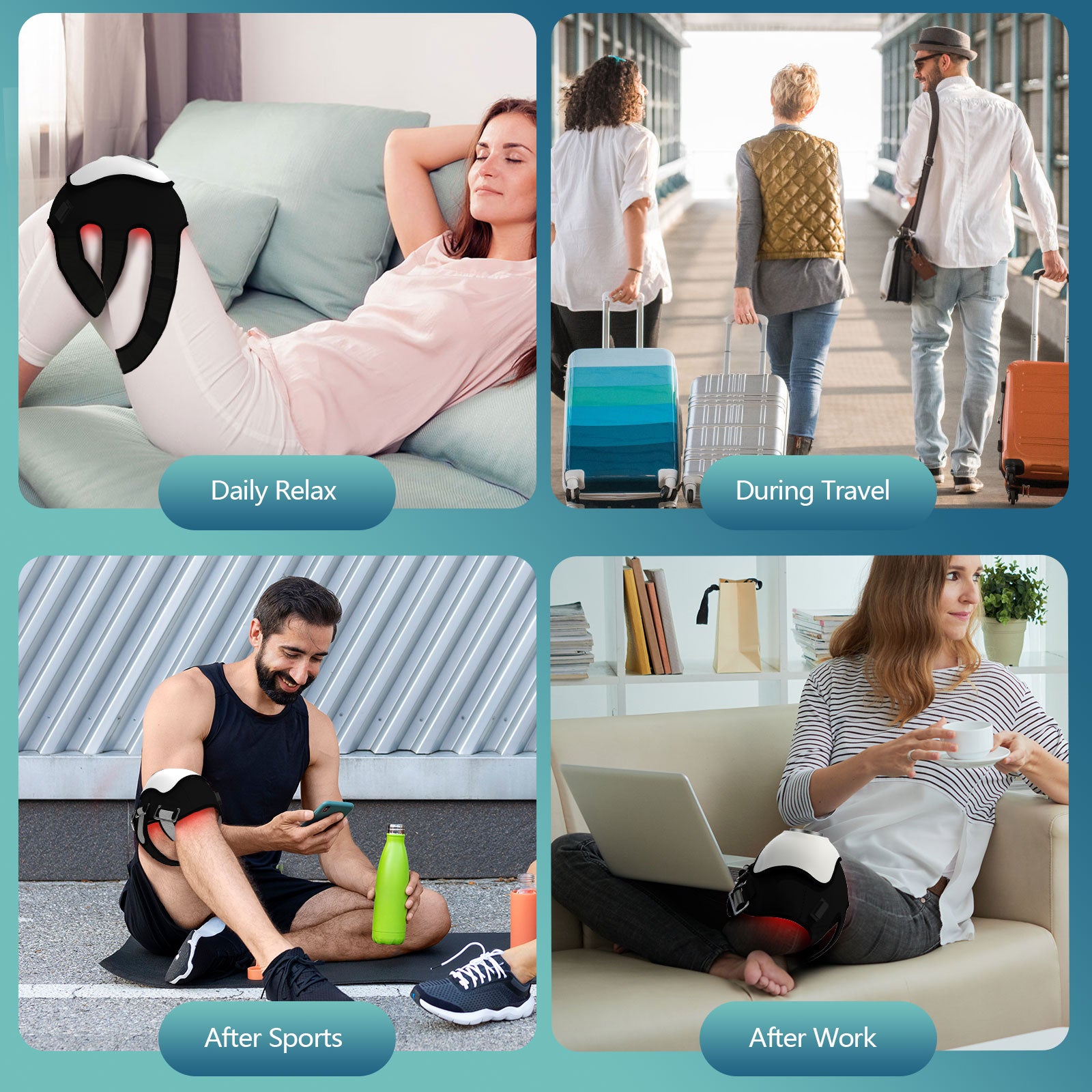 Knee 4 IN 1 Massager Ostéoarthrite