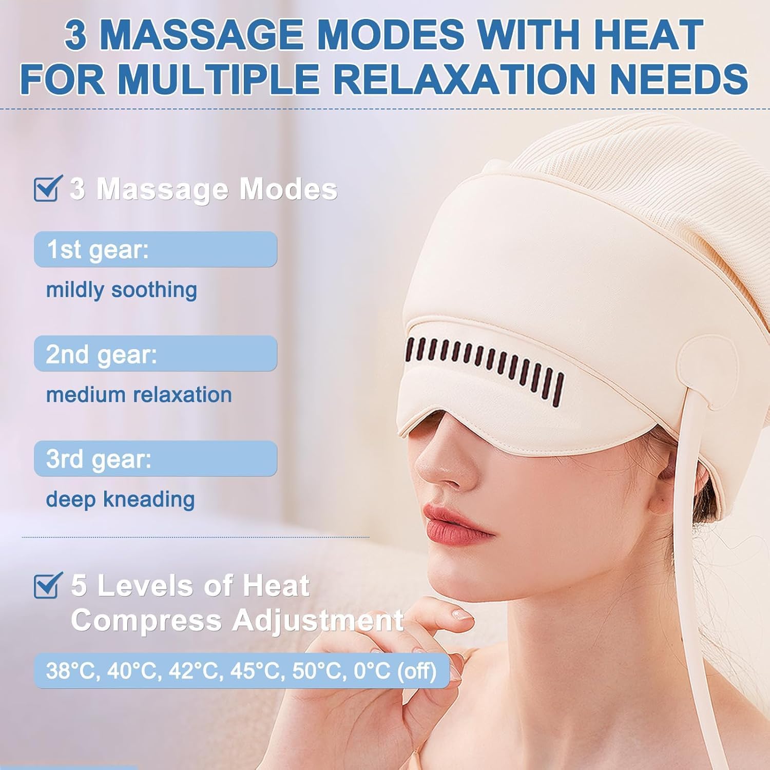 Masseur de tête électrique 360° à couverture complète