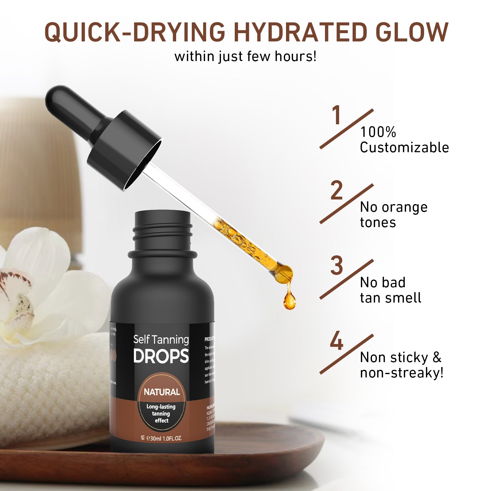 Concentré de bronzage sans soleil 30ml pour la maison x2 pièces