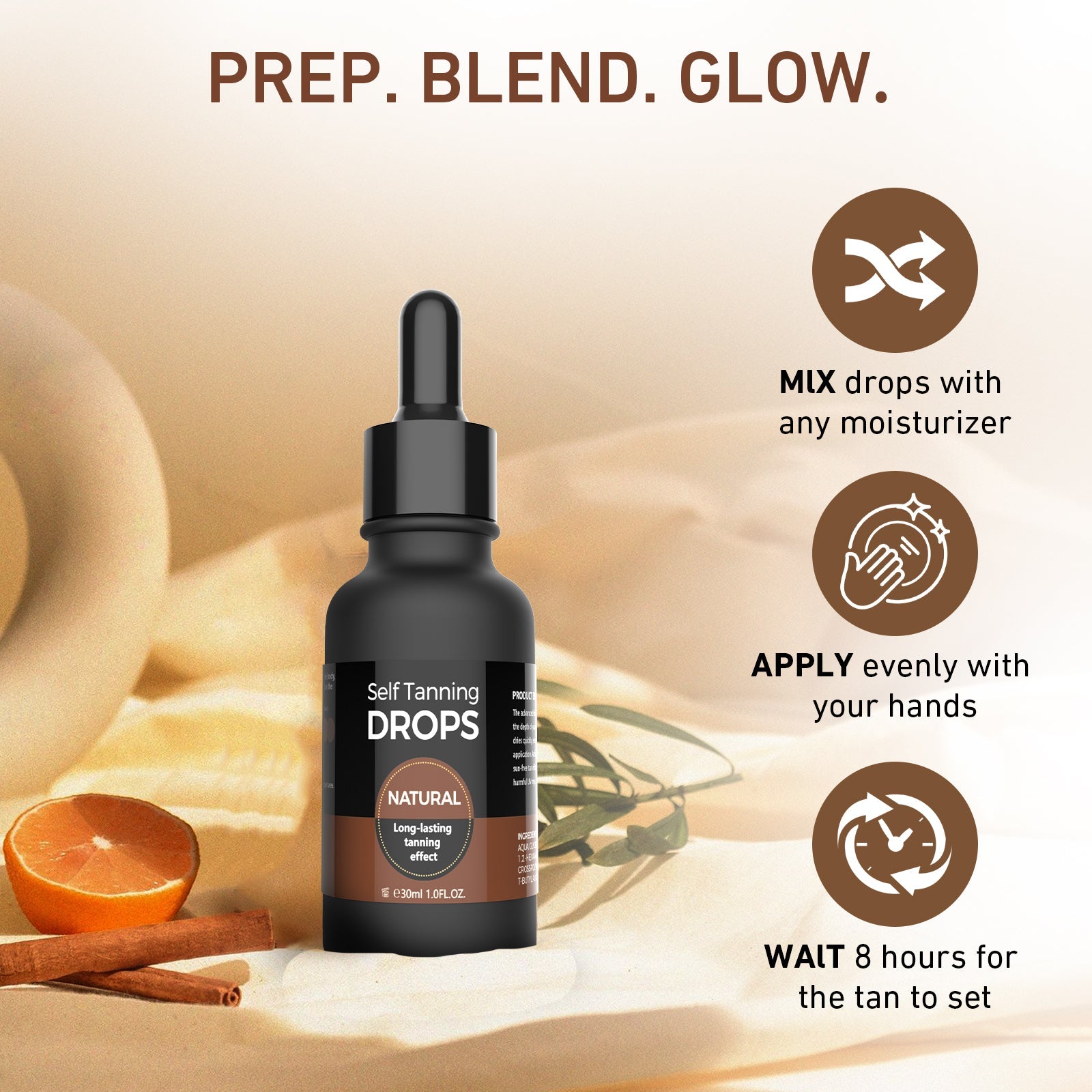 Concentré de bronzage sans soleil 30ml pour la maison x2 pièces