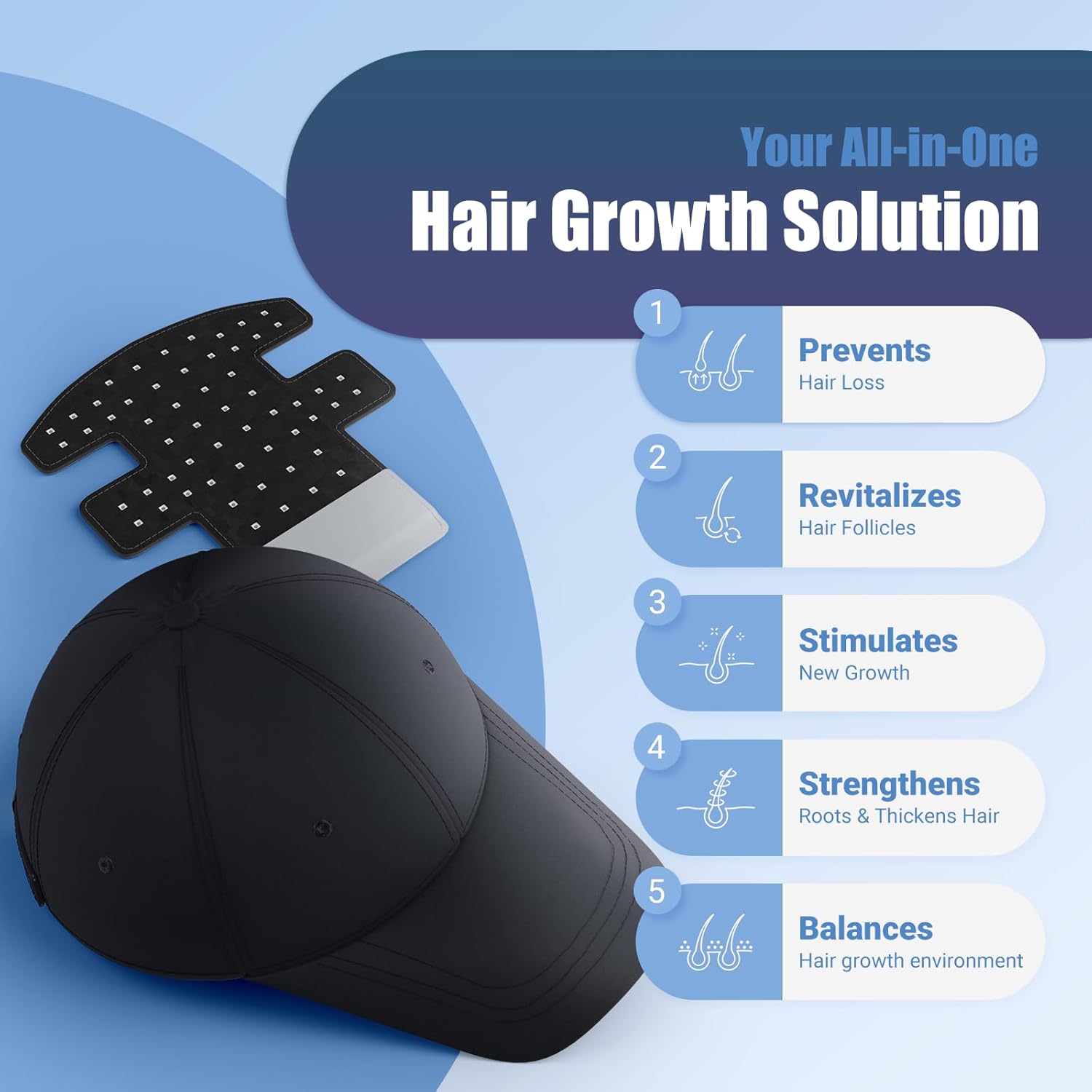 Casque laser rechargeable avec panneau amovible