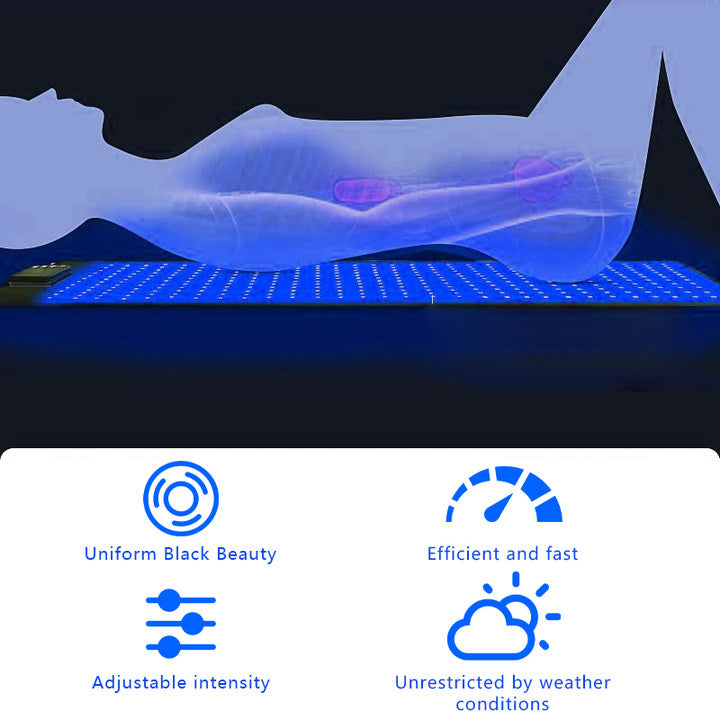 Tapis de yoga à message pour la thérapie par la lumière bleue
