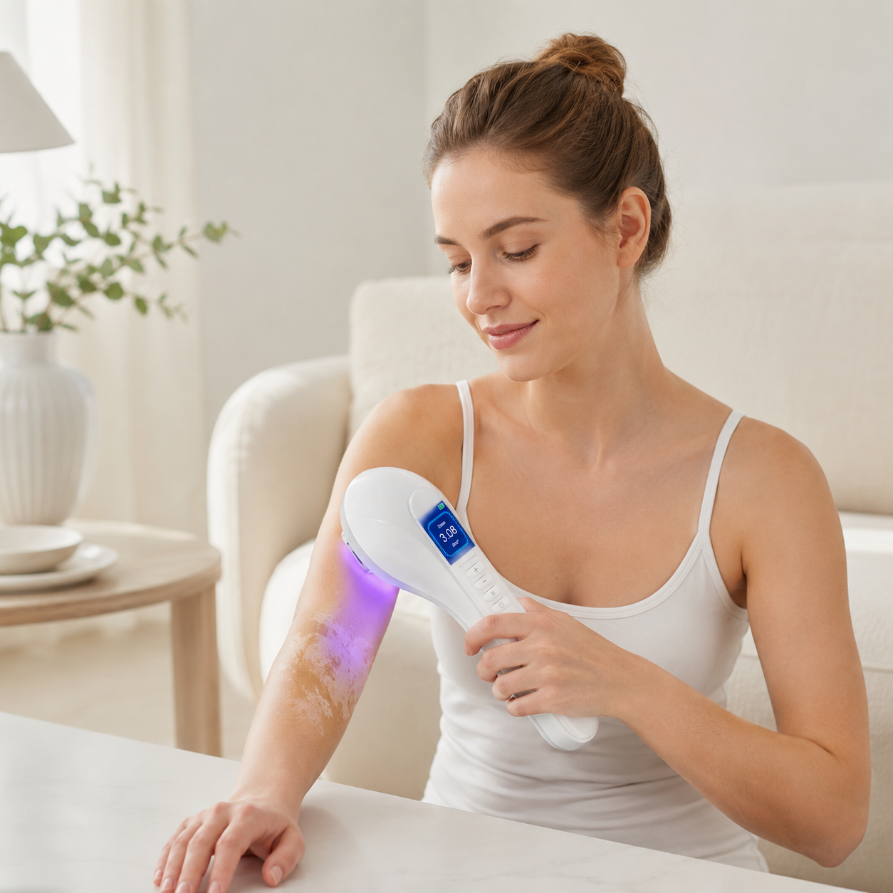 Appareil de luminothérapie portatif UVB pour vitiligo/psoriasis KTS