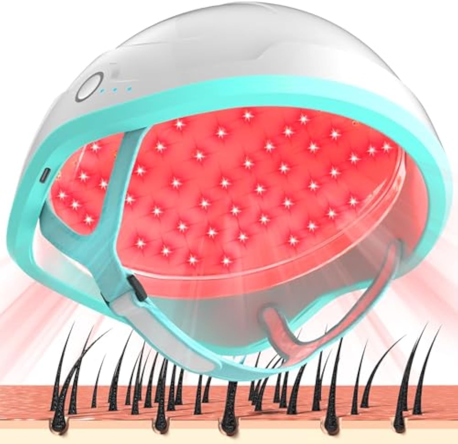 Casque thérapeutique à lumière rouge pour la repousse des cheveux