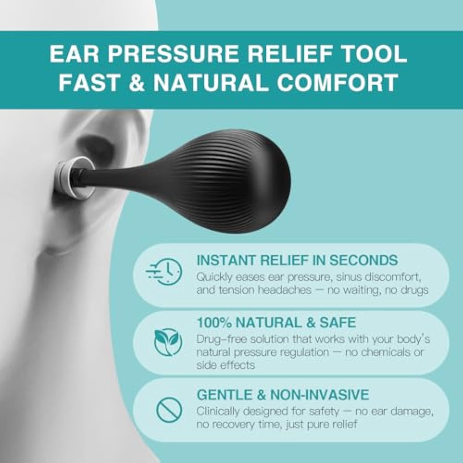 Dispositif de soulagement de la pression auriculaire pour les voyages en avion